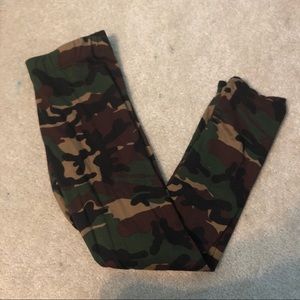 Army Green and Brown Camo Leggings